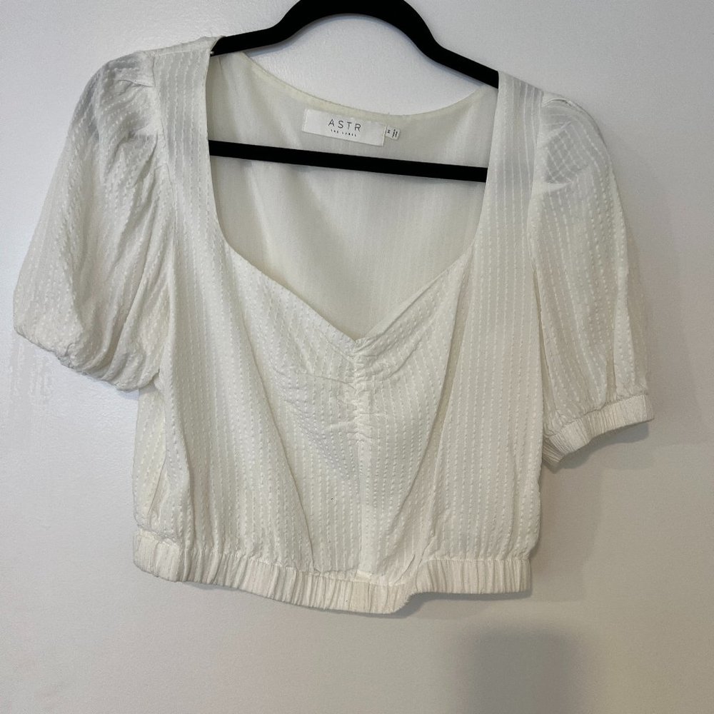 Astr The Label White Blouse